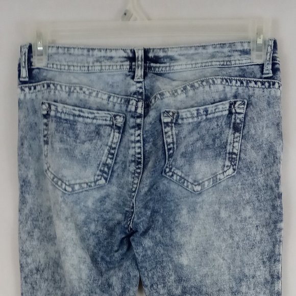 Wallflower Blue White Washed Jeans Size 7 - Picture 1 of 11